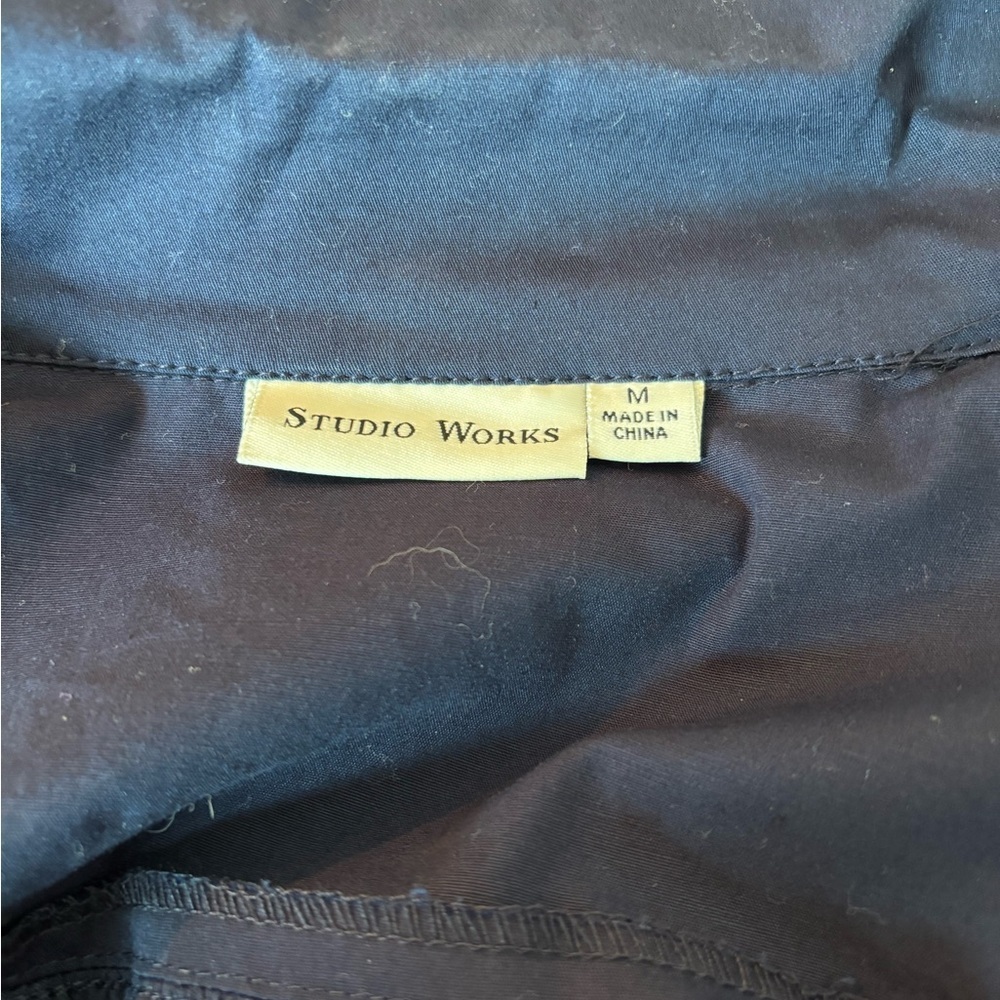 Studio Works Navy Zip-Front Utility Jacket - Picture 7 of 10